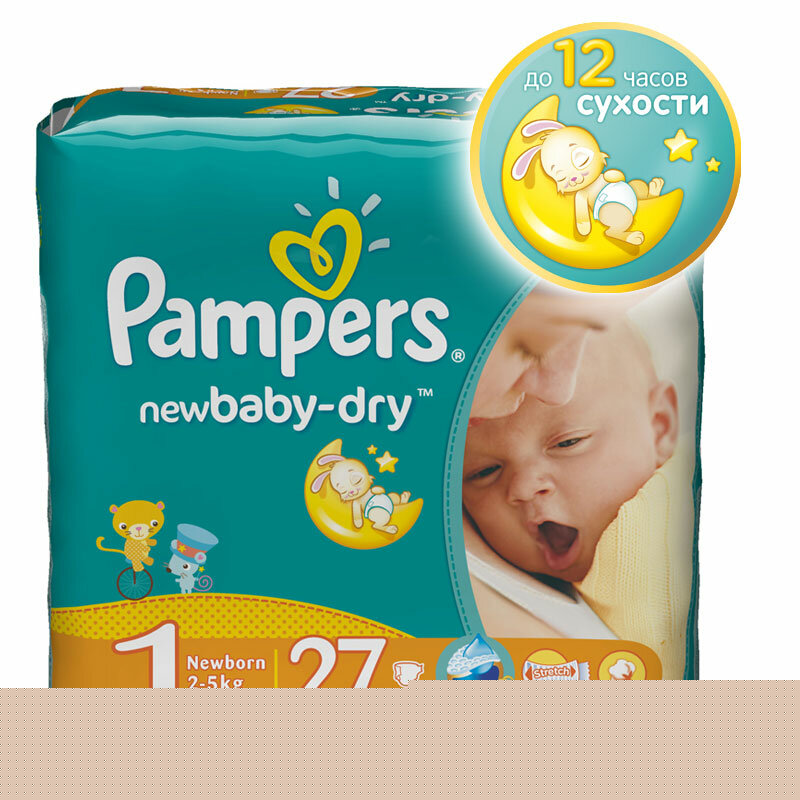���������� ������� NEW BABY-DRY 1 New Born 2-5�� N27